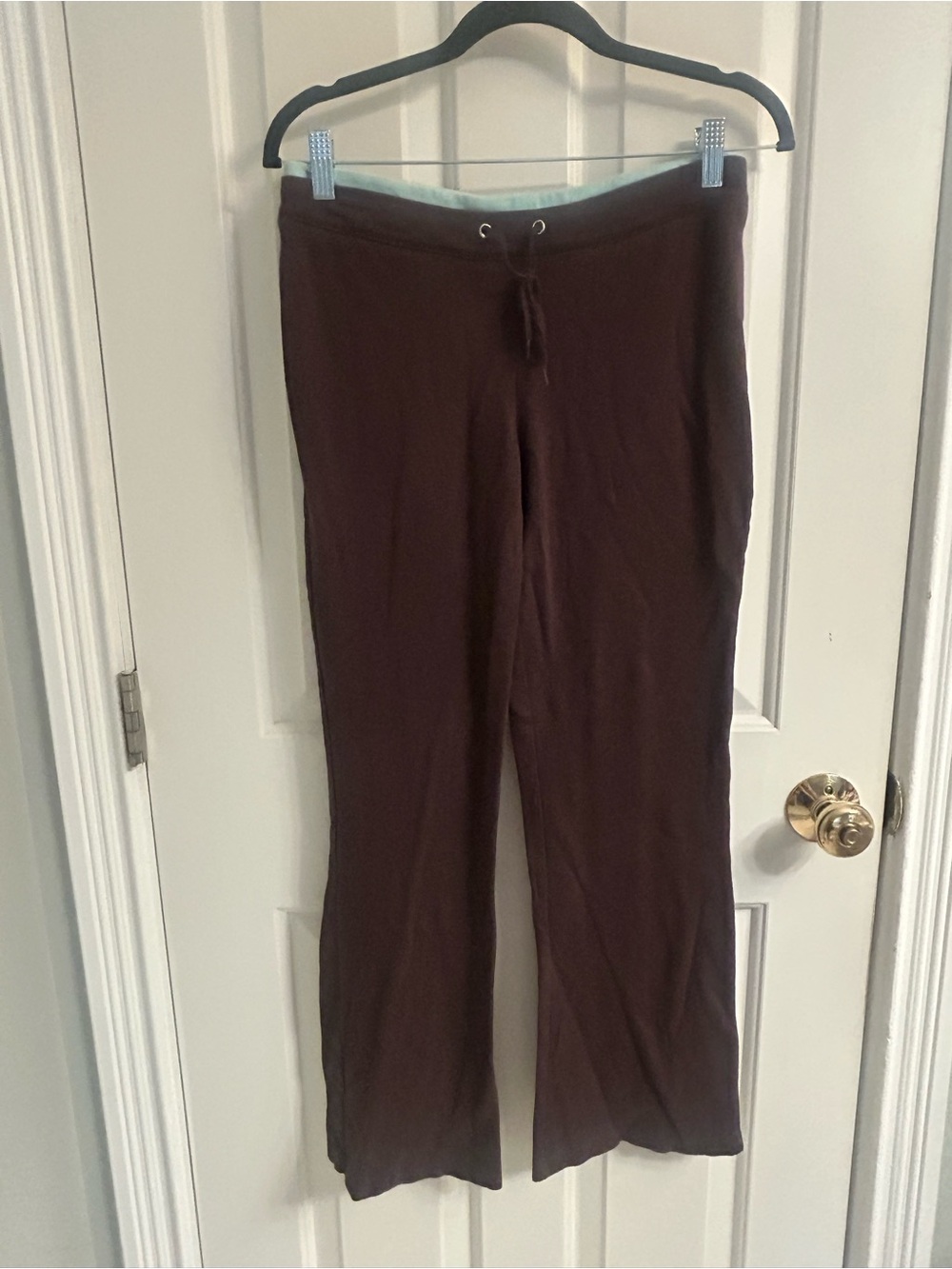 Women's Nick & Sarah Brown Drawstring Wide-Leg Sweatpants